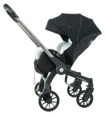 Image de Poussette, mécanisme de pliage à une main, guidon réglable, modèle G308, couleur noire