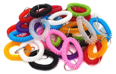 Immagine prodotto di Solidchoice - Set di 100 portachiavi a spirale in plastica