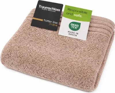 Produktbild von Traumschloss Frottier-Line Premium Handtuch 50 x 100 cm taupe 100% ägäische Baumwolle mit 600g/m²