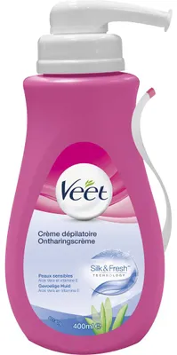 Productafbeelding van Veet Ontharingscreme gevoelige huid pomp (400 ml)