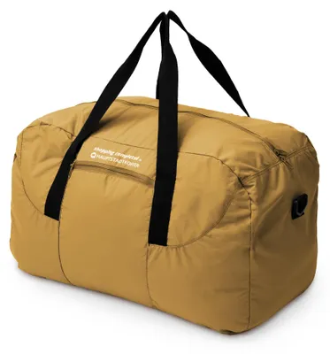 Immagine prodotto di grande borsa da viaggio pieghevole 55 L, borsa leggera pieghevole borsa da viaggio bagaglio weekender borsa da spiaggia con cerniera signore uomini tote bag borsa da viaggio XL, Harvest Gold
