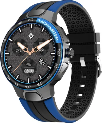 Image de E15 Smart Watch Outdoor Sports Montre mécanique étanche Pulsomètre Surveillance du sommeil Tracker bleu