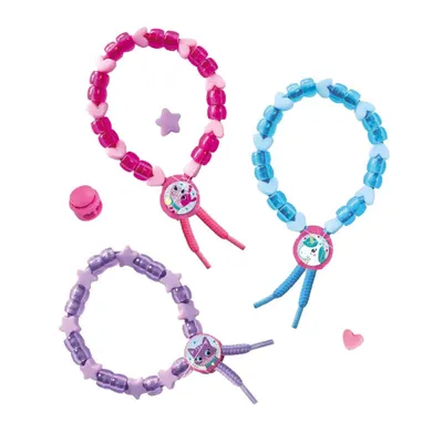 Produktbild von SES Creative 14047 – Perlenarmbänder Bastelset, Schmuck Selber Machen für Kinder, Geschenk für Mädchen, Armbänder-Bastelset für Kinder, 3 Jahr(e), Mehrfarbig