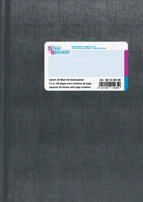 Image de Livre de comptes K&E A5 quadrillé pagination 861522299