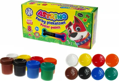 Image de Peintures pour affiches 8 couleurs - 20ml Astrino