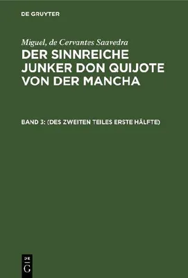 Produktbild von (Des zweiten Teiles erste Hälfte)