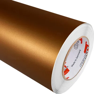 Produktbild von DecoMeister Möbelfolie selbstklebend 100x50 cm - Kupfer Matt - Einfarbig Klebefolie für Möbel - Klebefolie Möbel für einfache Anwendung, ideal für die Renovierung von Küche oder Bad - Möbelfolie