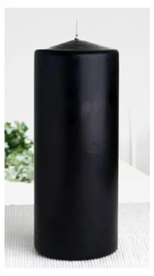 Produktbild von Stumpenkerze 20 x 8 cm, Schwarz