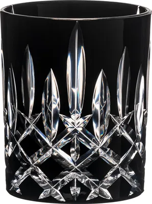 Produktbild von Riedel Laudon Becher, Whiskybecher, Tumbler, Trinkbecher, Glas, Trinkglas, Kristallglas, Schwarz, H 10 cm, 1515/02S3B