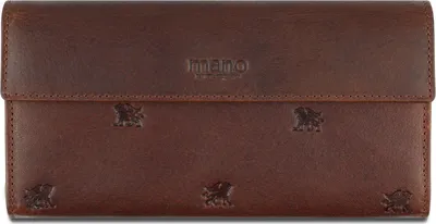 Produktbild von mano Leder Geldbörse Don Leon Coin Wallet with Flap Mid - Brown braun