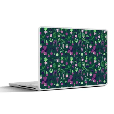 Produktbild von MuchoWow® Laptop Aufkleber Sticker Cover Pflanzen - Muster - Kaktus 40x30 cm - Laptop Dekoration - Selbstklebend