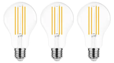 Produktbild von Modee E27 LED Filamentlampe A70 17W 2452lm 4000K Neutralweiß 3 Stück