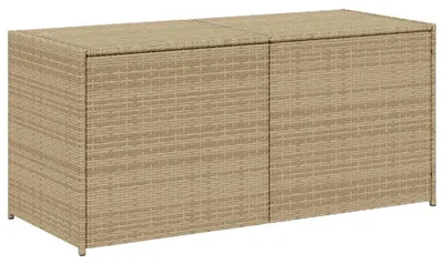 Produktbild von vidaXL Gartentruhe Beige 283L Poly Rattan