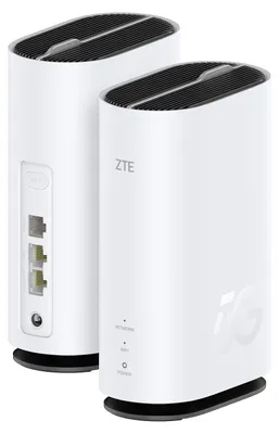 Produktbild von ZTE G5C Modem Router weiß 5G Ethernet & Wi-Fi 6 WPS Dualband mit LED