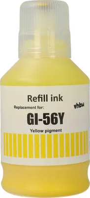 Produktbild von vhbw Nachfülltinte Ersatz für Canon GI-56Y, 4432C001 für Drucker - Refilltinte Yellow, Pigmentiert, 135ml