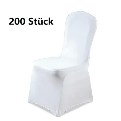 Obrázok produktu pre Yakimz kryty stoličiek Univerzálne strečové kryty stoličiek Biely kryt stoličky Kryt stoličky pre kanceláriu Hotel Banquet Svadobná strana Dekorácia 200 kusov