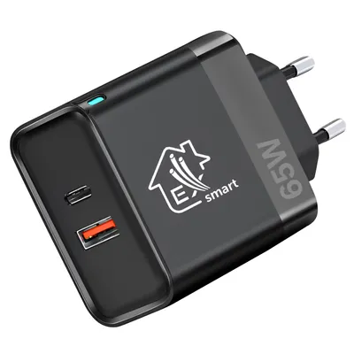 Produktbild von Extralink USB-C Ladegerät 65W USB-A Schnellladegerät Netzteil