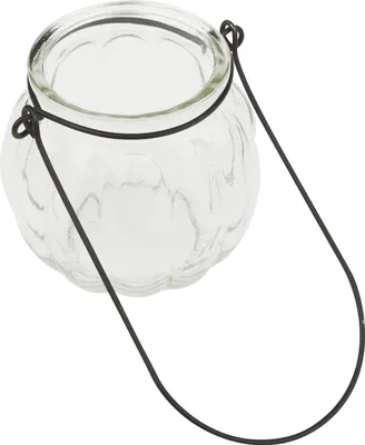 Produktbild von VBS Glas Windlicht mit Bügel 7.5 cm Durchmesser 7 cm Höhe Teelichthalter