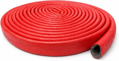 Obrázok produktu pre Izolačná hadica Izolácia potrubia 10 m rolka x Ø 15 mm / 6 mm červená | Izolácia vykurovacieho potrubia s ochranným plášťom | Vykurovanie teplovodným