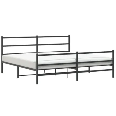 Obrázek produktu pro Postel s čelem a nohou kovová 180x200 cm