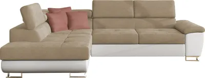 Produktbild von MIRJAN24 Ecksofa Cotere, L-Form Eckcouch mit Schlaffunktion und Bettkasten (Soft 017 + Uttario Velvet 2979 + 2955, Seite: Links)