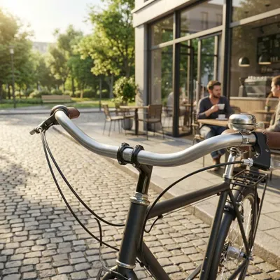 Produktbild von Ergotec Lenkerbügel Moon Cruiser Stahl Ø 25,4 mm 610 mm Alu-Look 53°
