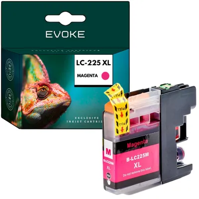 Produktbild von Evoke kompatible Tinte für Brother LC-225XL LC225XL LC225M LC225XLM Magenta 16 ml 1280 Seiten DCP-J4120DW J562DW; MFC-J5320DW J4620DW