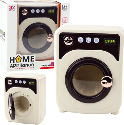 Image de Jouet pour enfants Lave-linge Élégant Lumières Bruit Tambour rotatif Blanc