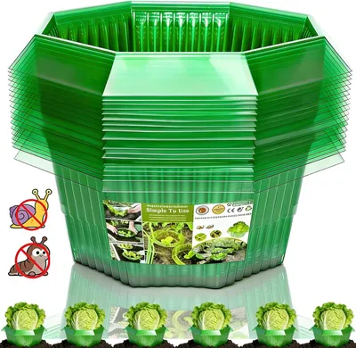 Produktbild von Schneckenkragen 20 Stück, Kunststoff, wetterbeständig, für Gartenpflanzen