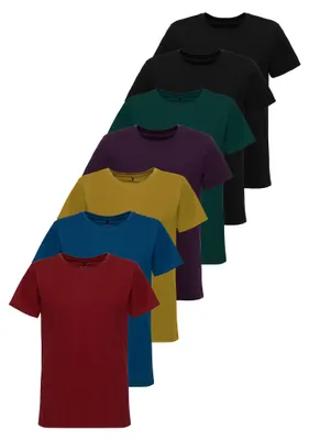 Produktbild von Tazzio Herren T-Shirt Rundhals  7er-Pack E106 (Mix TZJ-4, M)
