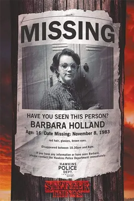 Produktbild von Poster Stranger Things Barb fehlt