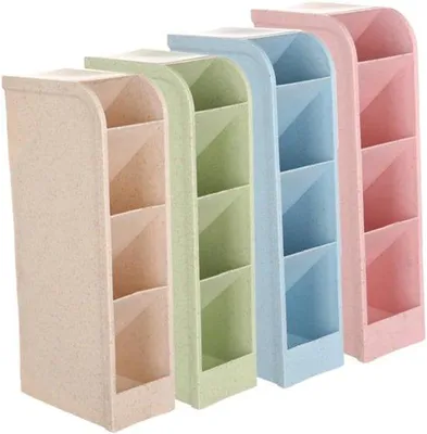 Immagine prodotto di Organizer da scrivania - 4 pezzi - Organizer per penne a sfera - Portapenne - Portapenne da scrivania - Organizer per trucchi - 20,5 x 9,3 x 5,3 cm