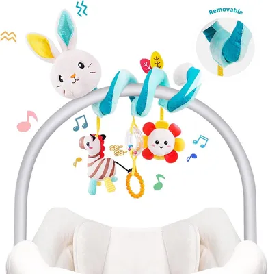 Produktbild von Minicee Baby Aktivitätsspielzeug Spiral mit Rasseln 0–18 Monate