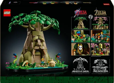 Produktbild von LEGO The Legend of Zelda Deku-Baum 2-in-1, Bauset mit 4 Minifiguren zum Sammeln, Modell zum Umgestalten und Ausstellen, Geschenk und Sammlerstück für erwachsene Sammler und Fans 77092