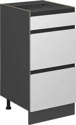 Produktbild von Küchenunterschrank Vicco R-Line Weiß 40 cm J-Shape, mit Schubladen, ohne Arbeitsplatte, Model 39766