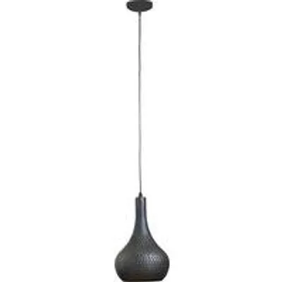 Zdjęcie produktu dla Przemysłowa lampa stożkowa z metalu, czarno-brązowa, jednopunktowa, model z jednym źródłem światła