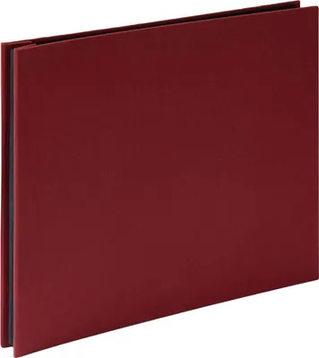Produktbild von HNFD Leinen-Schraubenalbum rot 38x31 cm 40 Seiten Fotokarton