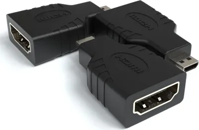Produktbild von HDMI auf micro HDMI Adapter | HDMI Buchse zu micro HDMI Stecker 1080p, 3 Stück