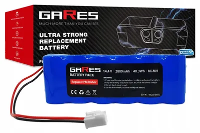 Zdjęcie produktu dla Gares Akumulator do POWERMED ROBOCOP 14,4V | 14,4V 20,8 Ah NiMH | Mocna Bateria do Robot Sprzątający | Wydajny Zamiennik Gares®