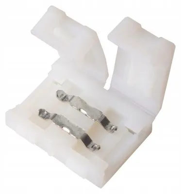 Immagine prodotto di Connettore LED per strisce mono da 10 mm, grado di protezione IP20, Ecolight, senza saldatura, sistema a clip