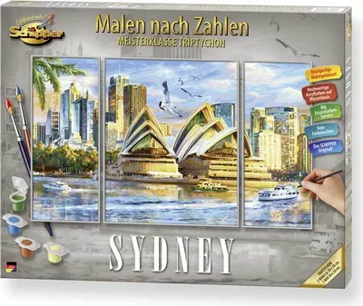 Immagine prodotto di Schipper Painting by Numbers Master Class Trittico 50x80cm Sydney 609260909