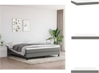 Zdjęcie produktu dla vidaXL Materac sprężynowy kieszeniowy ciemnoszary 160x200x20 cm tkanina - Materace