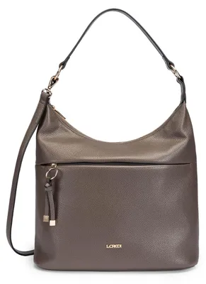 Image de L.CREDI sac à épaule sac à épaule bandoulière Maite Hobo Bag Dark Taupe