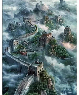 Immagine prodotto di Mosaico di diamanti Cina Grande Muraglia Cinese 30x40 cm Diamanti creativi