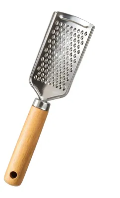 Käsereibe aus Edelstahl mit Holzgriff, 22,5 cm
