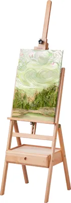 Produktbild von VEVOR ateliérový stojan s H-rámem pro obrazy na plátně do 91,44 cm, umělecký stojan z bukového dřeva na malování se zásuvkou na umělecké potřeby 10 kg
