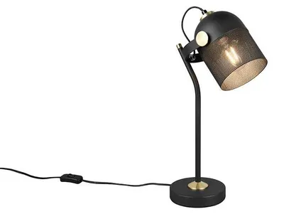 Immagine prodotto di Lampada da tavolo, metallo, nero, E27, interruttore a cavo, H 45 cm
