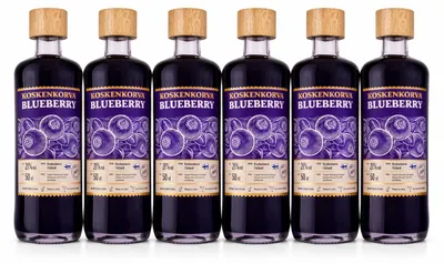 Produktbild von Koskenkorva Blueberry Likör 6x 0,5L – Finnischer Likör mit Waldheidelbeeren & Kardamom, 21% Vol.- [Enthält Sulfite]