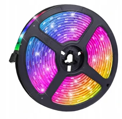 Zdjęcie produktu dla Taśma LED Pasek RGB Kolorowa RGB 14.4W/m 72W 12V IP20 rolka 5m