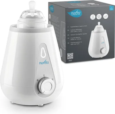 Produktbild von Nuvita 1165 Tragbarer Baby Flaschenwärmer & Sterilisator für Baby-Flaschen, Baby-Nahrung und Muttermilch - Babykostwärmer für Fläschchen und Gläschen